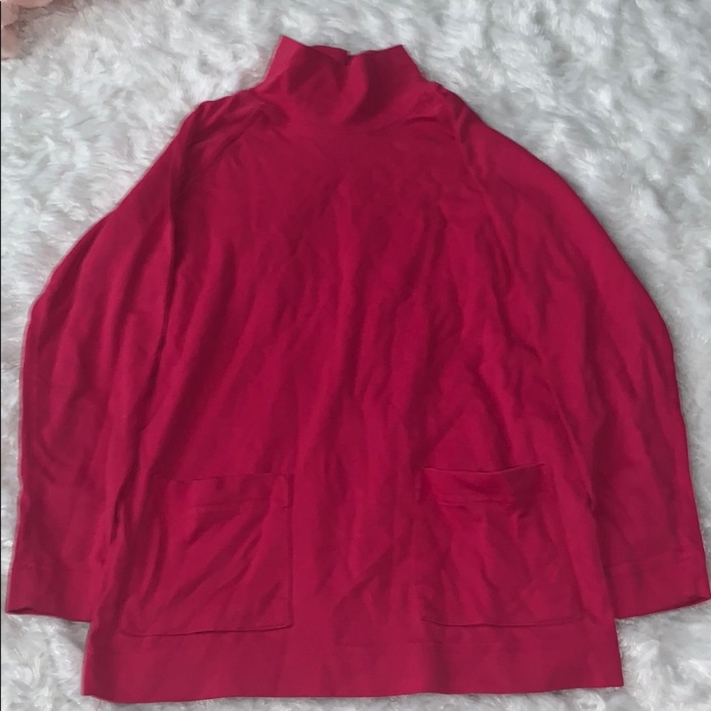 Little girls turtle neck w pocket